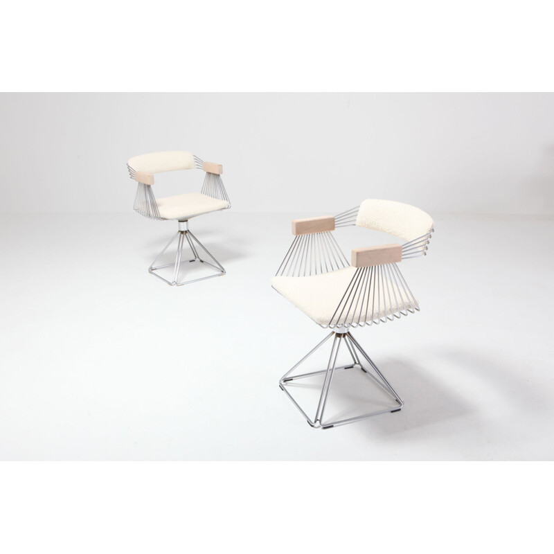 Vintage Swivel Chairs by Rudi Verelst for Novalux Belgium 1970s