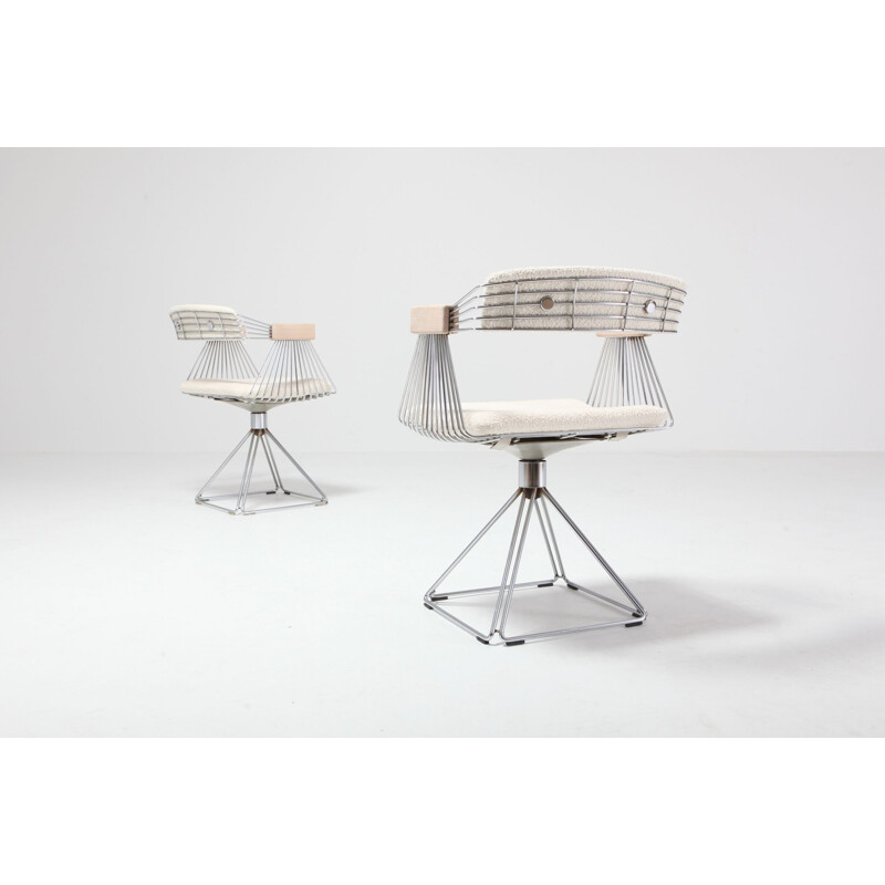 Vintage Swivel Chairs by Rudi Verelst for Novalux Belgium 1970s