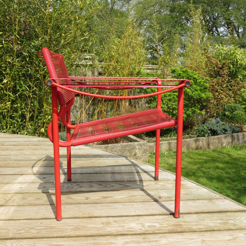 Vintage Spaghetti chair by Giandomenico Belotti in red