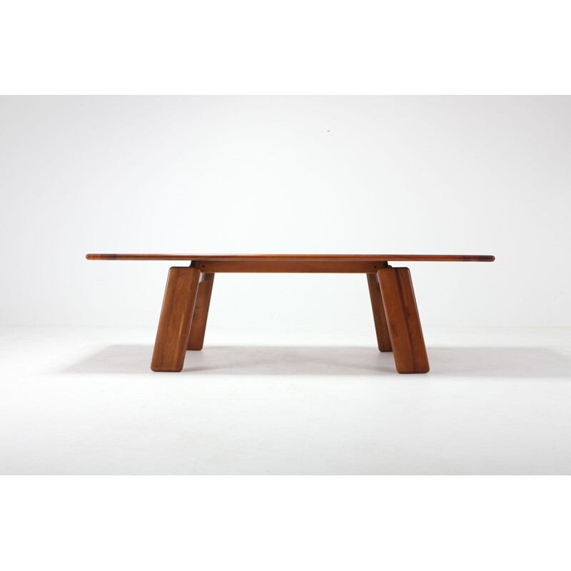 Vintage table by Afra & Tobia Scarpa in walnut 1980