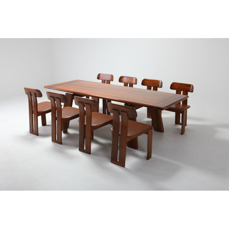 Vintage table by Afra & Tobia Scarpa in walnut 1980