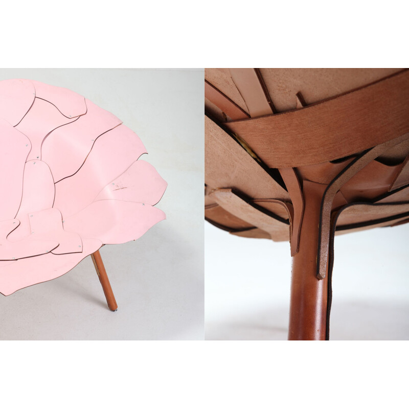 Vintage Aguape pink armchair for Edra in wood