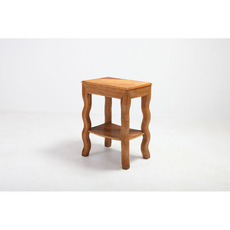 Vintage bamboo table by Vivai Del Sud 1970