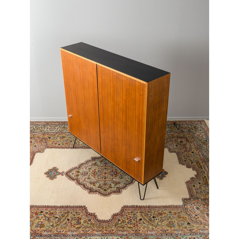 Vintage Shoe cabinet in walnut Germany 1950s