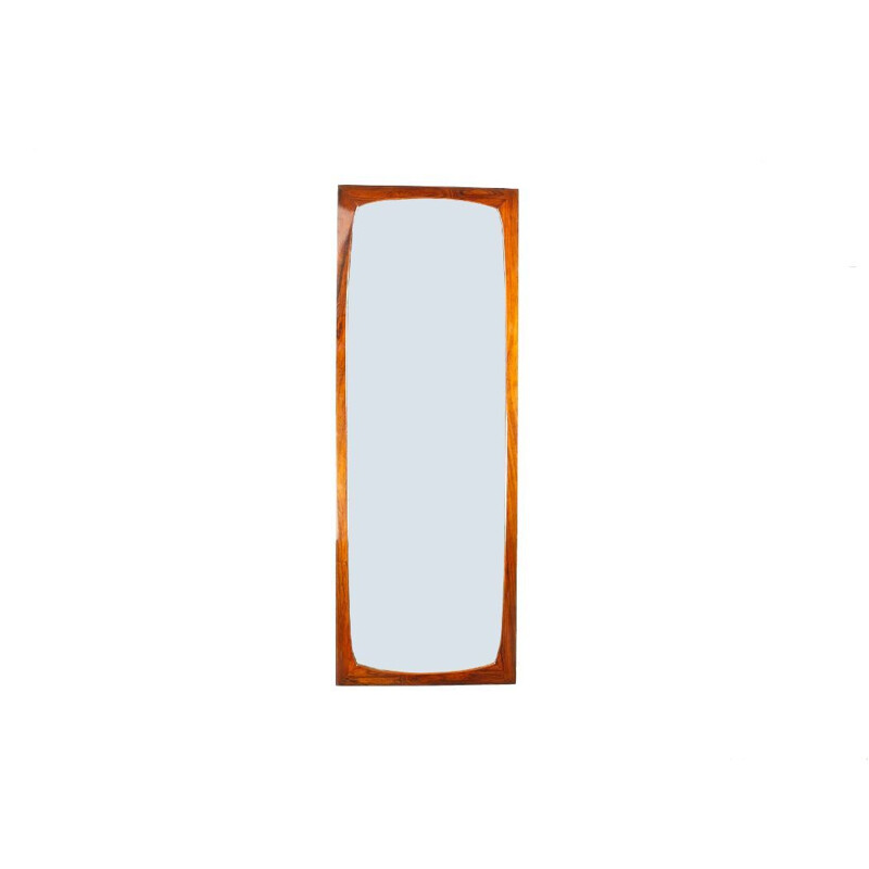 Danish wall mirror in rosewood