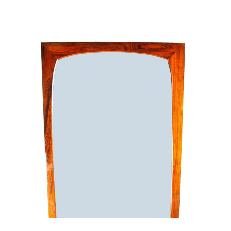Danish wall mirror in rosewood