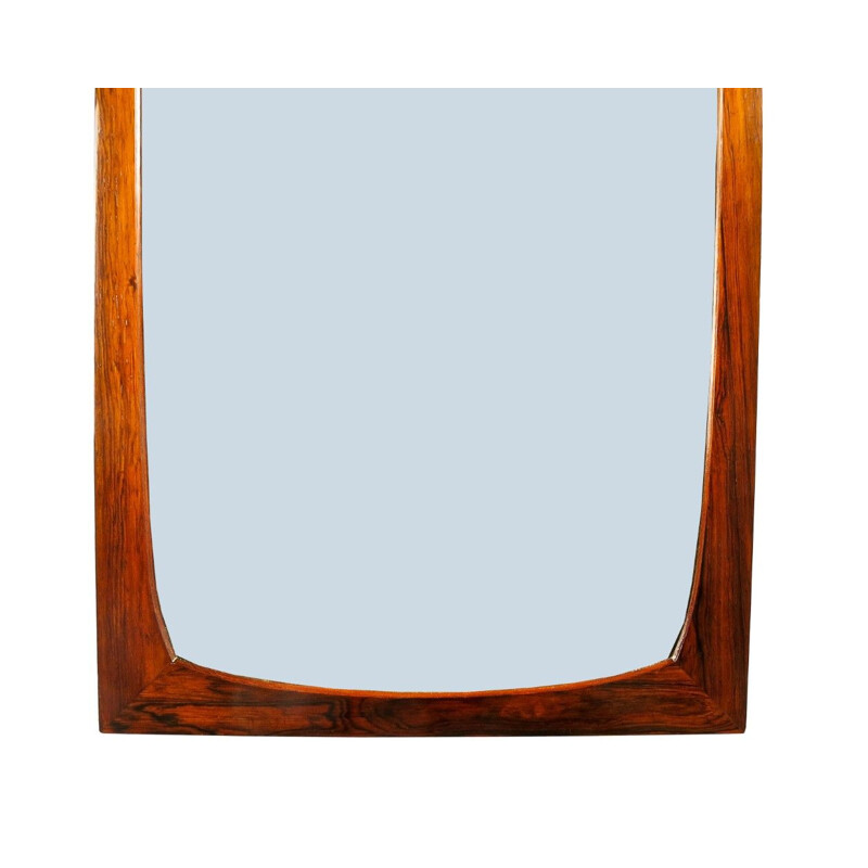 Danish wall mirror in rosewood