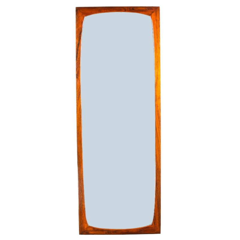 Danish wall mirror in rosewood