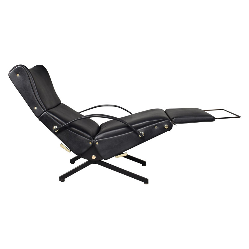 Black P40 armchair by Osvaldo Borsani for Tecno