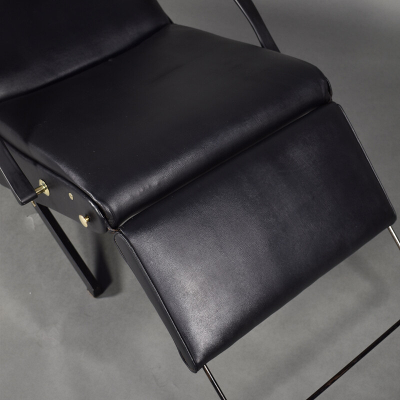 Black P40 armchair by Osvaldo Borsani for Tecno