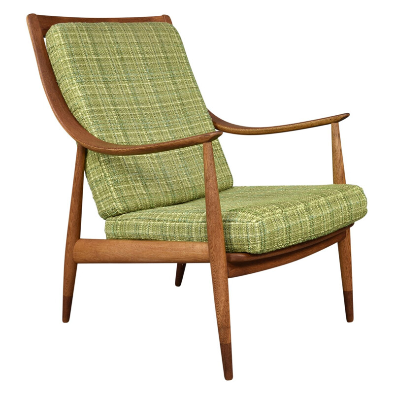 Pair of green FD-146 chairs by Hvidt & Molgaard