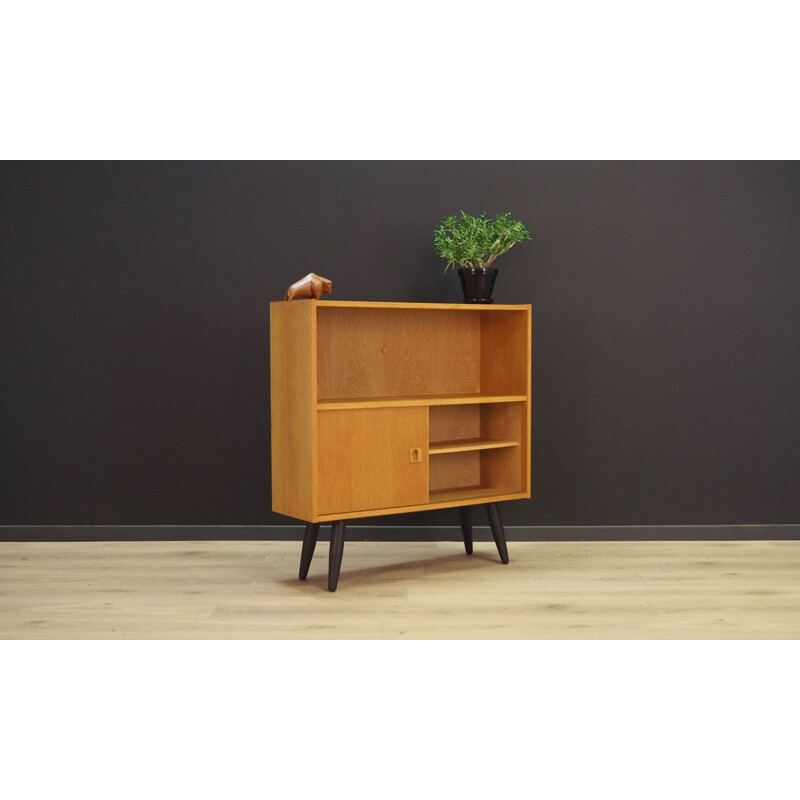 Vintage Scandinavian bookcase in ashwood