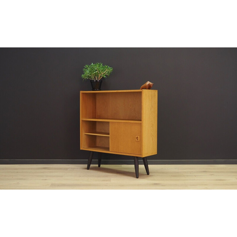 Vintage Scandinavian bookcase in ashwood