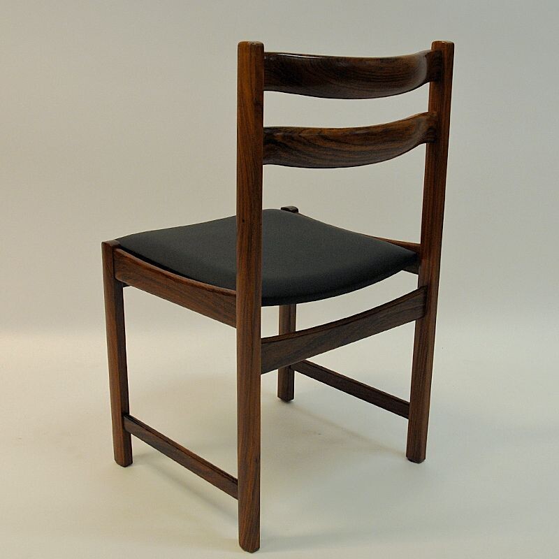 Set of 6 vintage rosewood chairs Bruksbo