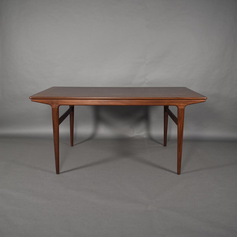 Vintage Danish teak extendable dining table