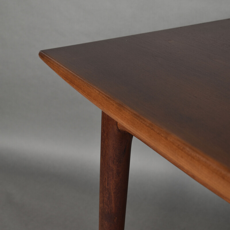 Table vintage danoise en teck extensible