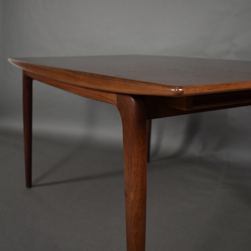 Table vintage danoise en teck extensible