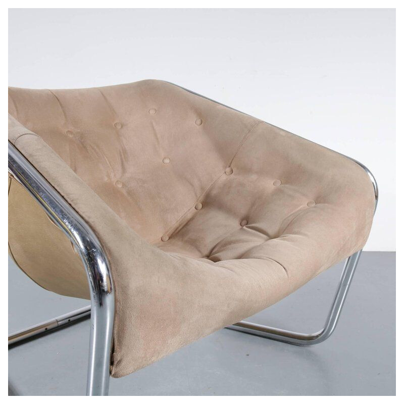 Sillón vintage "Boxer" de Kwok Hoi Chan Boxer para Steiner, Francia 1971