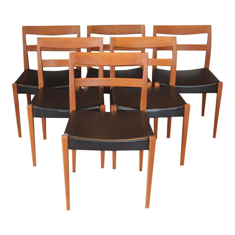 Set of 6 vintage chairs Garmi Scandinavian by Nils Jonsson for Troeds 1960s