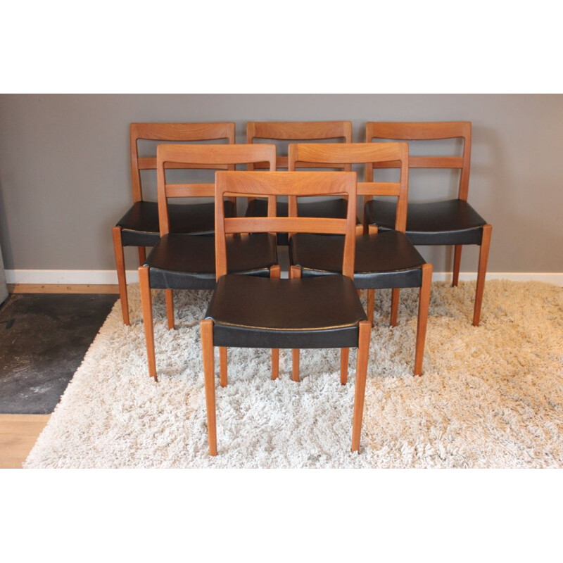 Set of 6 vintage chairs Garmi Scandinavian by Nils Jonsson for Troeds 1960s