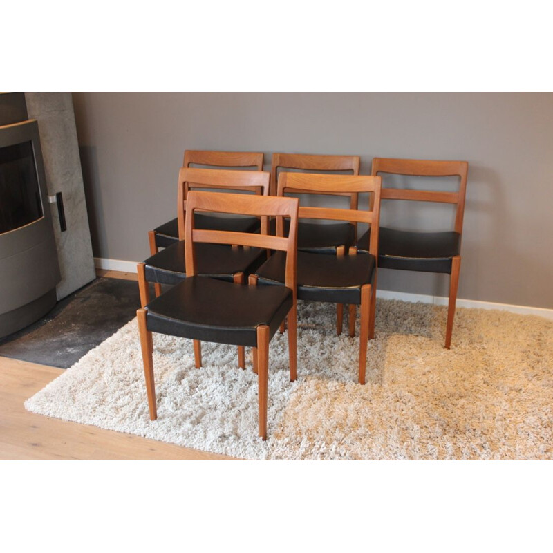 Ensemble de 6 chaises vintage Garmi scandinaves par Nils Jonsson pour Troeds 1960s