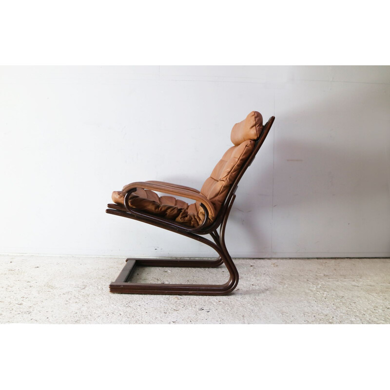 Vintage lounge chair in beech 1960s Danish