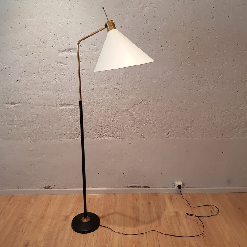 Vintage floor lamp in metal, editor Monix, France 1950 s