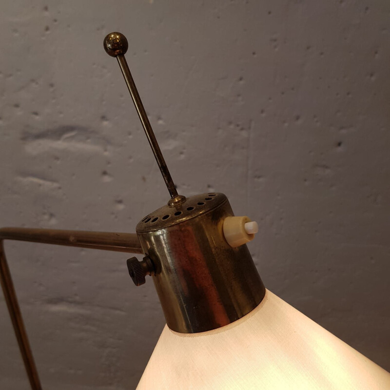 Vintage floor lamp in metal, editor Monix, France 1950 s