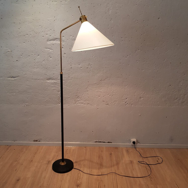 Vintage floor lamp in metal, editor Monix, France 1950 s