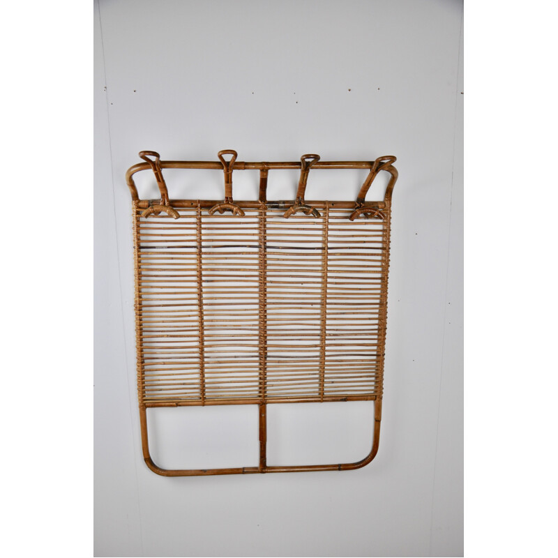 Vintage coat rack in bamboo by Vittorio Bonacina 1960s