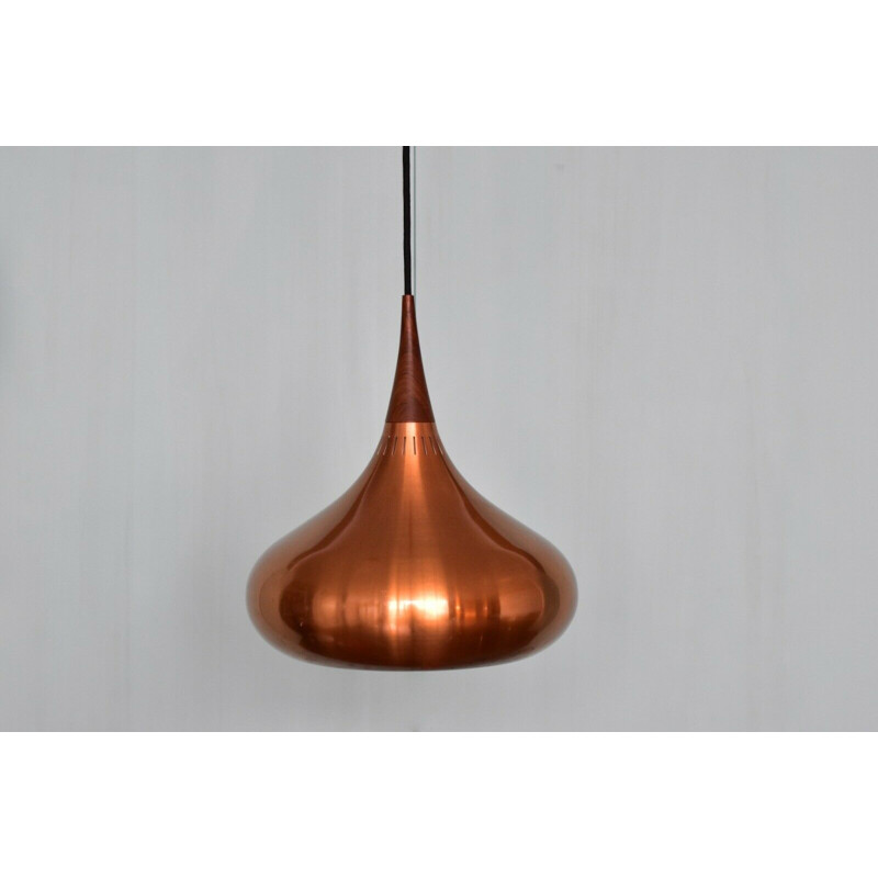 Vintage Orient copper pendant for Fog & Mørup in copper 1960