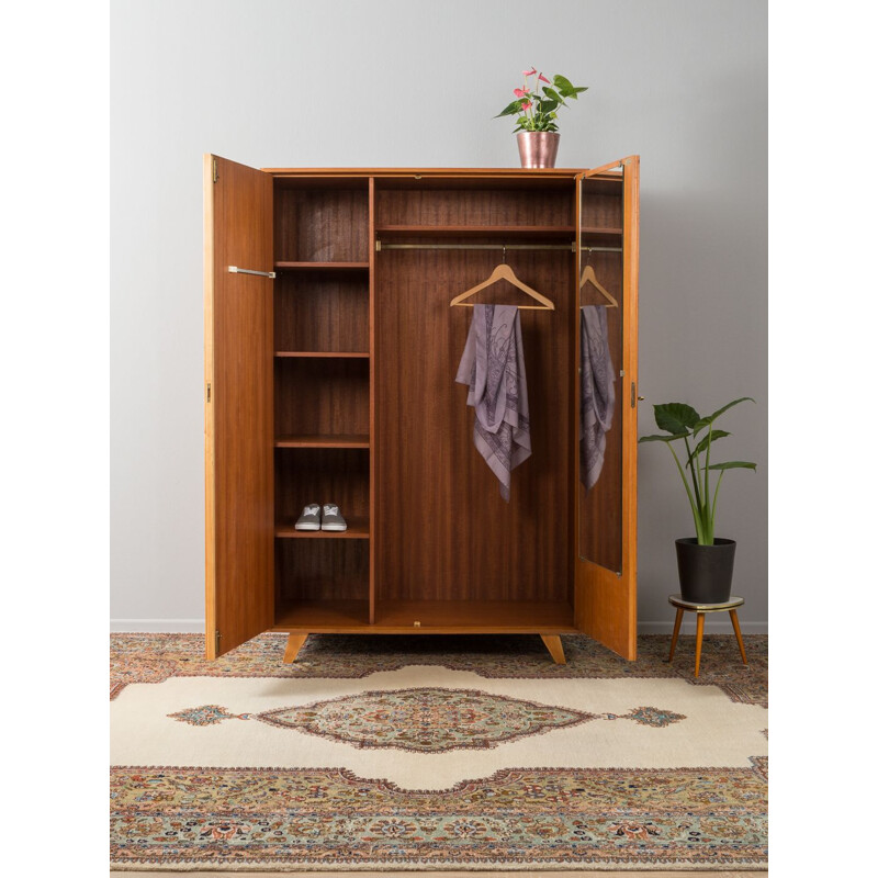 Vintage wardrobe for Behr Möbel in cherrywood 1950