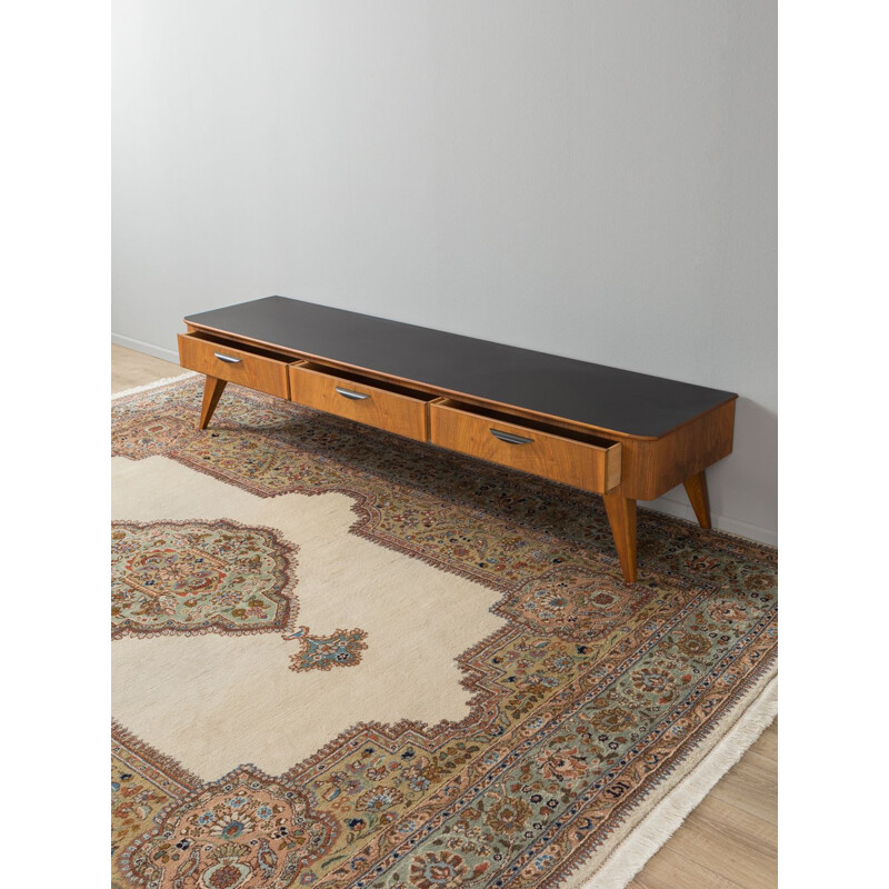 Vintage german sideboard in walnut and formica 1950