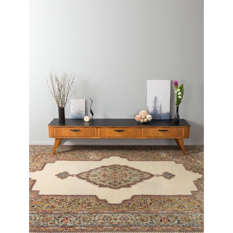 Vintage german sideboard in walnut and formica 1950