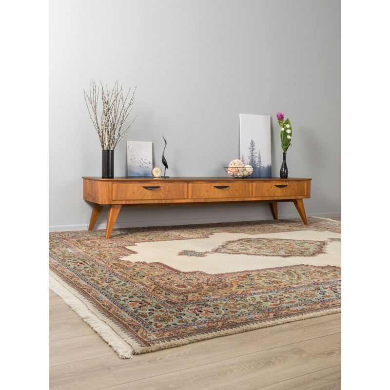 Vintage german sideboard in walnut and formica 1950