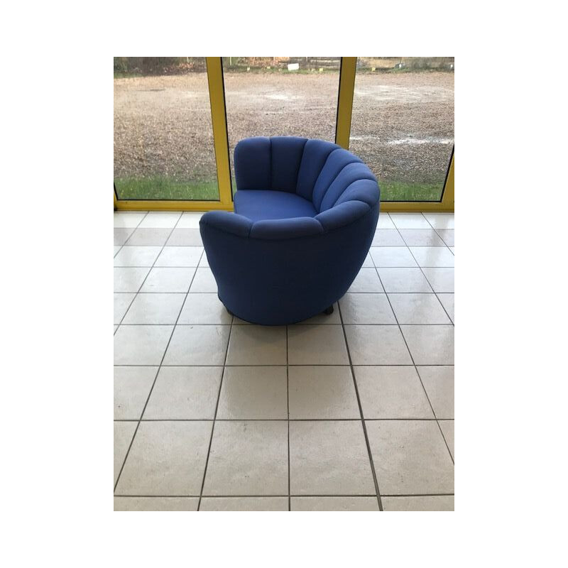 Banana sofa in blue fabric