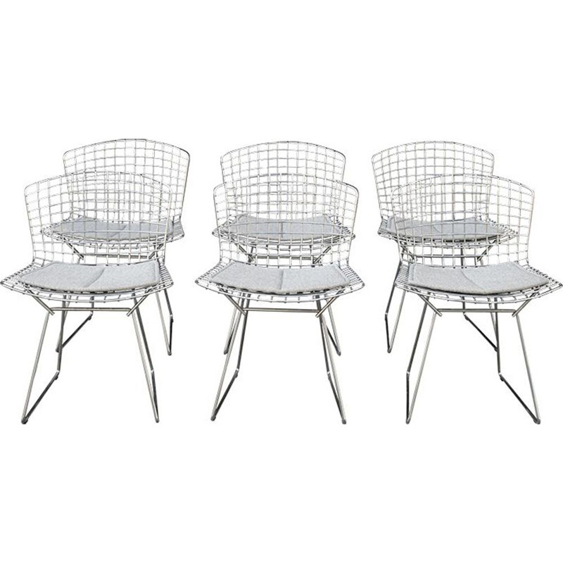 Set of 6 vintage Chair Bertoia by Harry Bertoia for Knoll