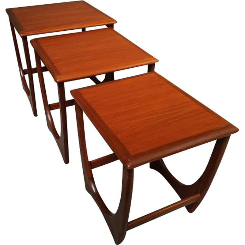 Set of teak nesting tables by G-Plan