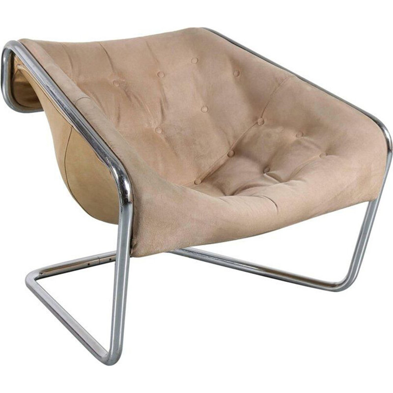Vintage armchair "Boxer" by Kwok Hoi Chan Boxer for Steiner, France 1971