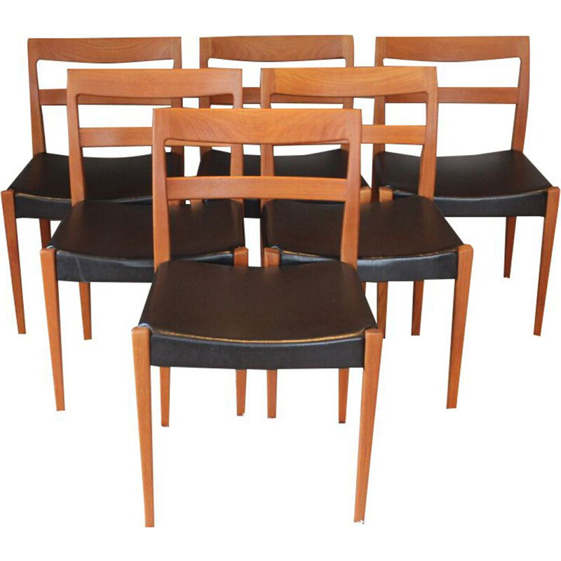 Ensemble de 6 chaises vintage Garmi scandinaves par Nils Jonsson pour Troeds 1960s