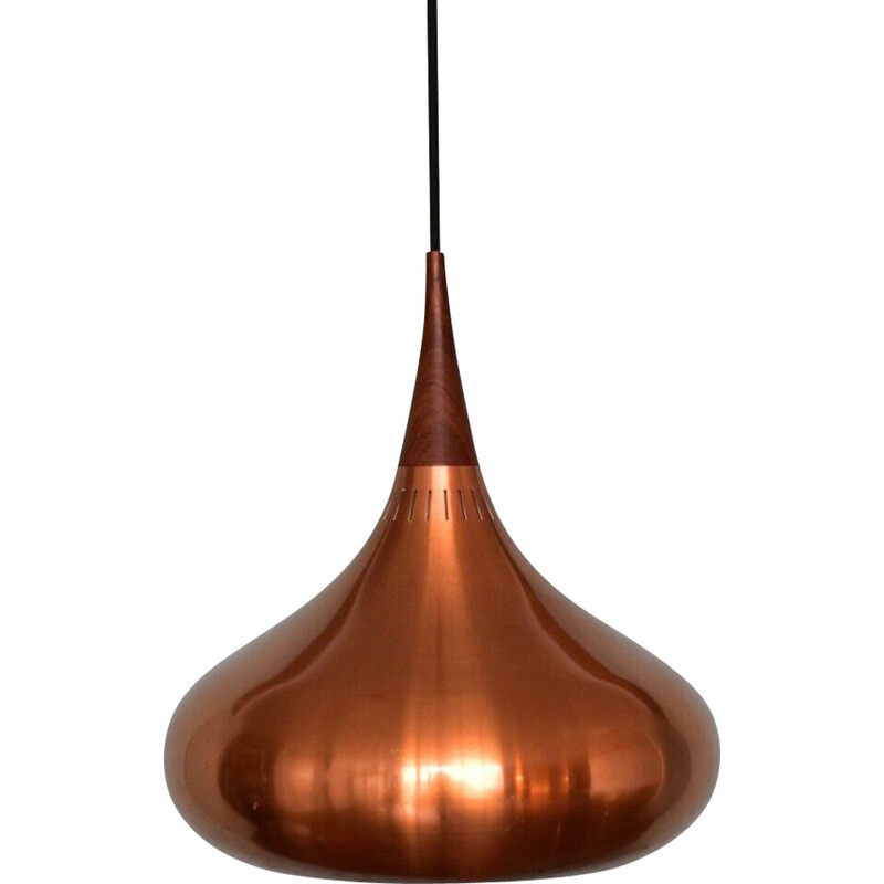 Vintage Orient copper pendant for Fog & Mørup in copper 1960