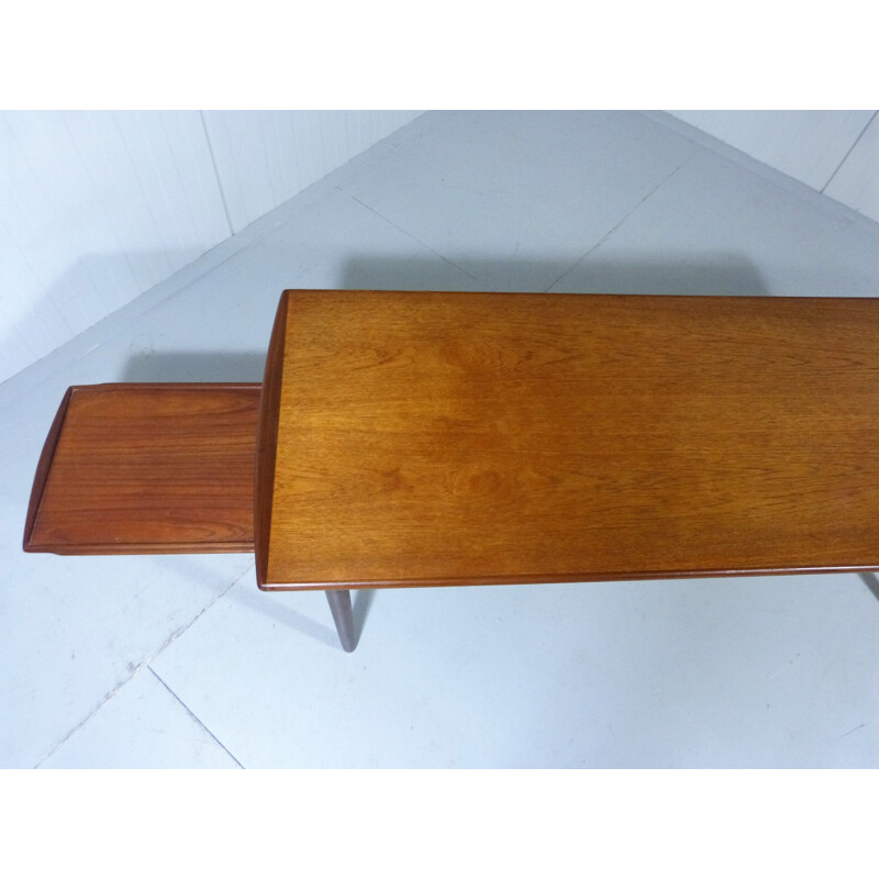 Vintage Coffee Table Extensible in Teak Denmark 1960s