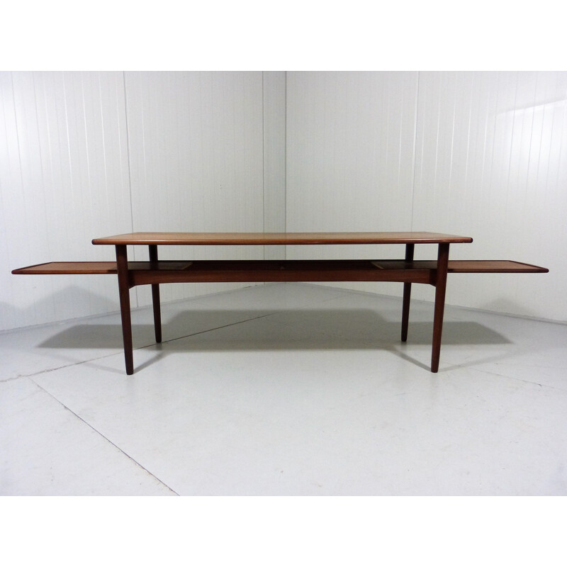 Vintage Coffee Table Extensible in Teak Denmark 1960s