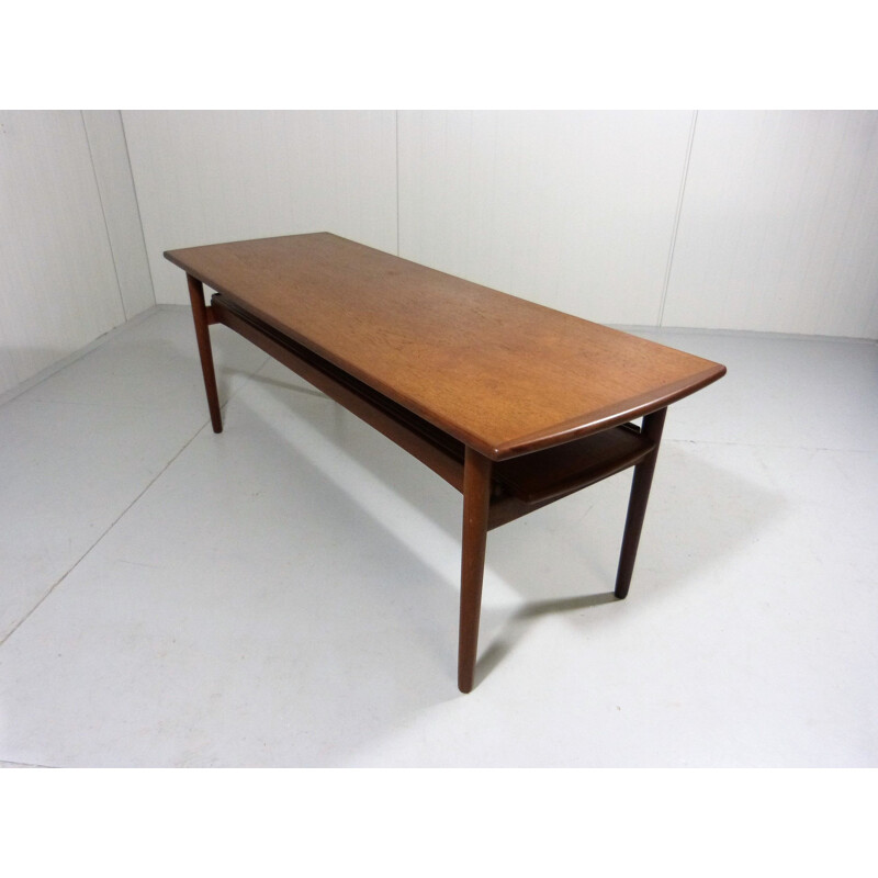 Vintage Coffee Table Extensible in Teak Denmark 1960s