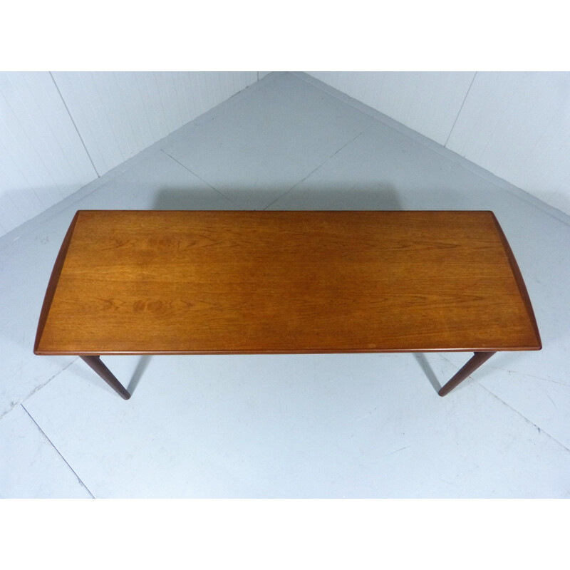 Table basse vintage extensible en teck Danemark années 1960