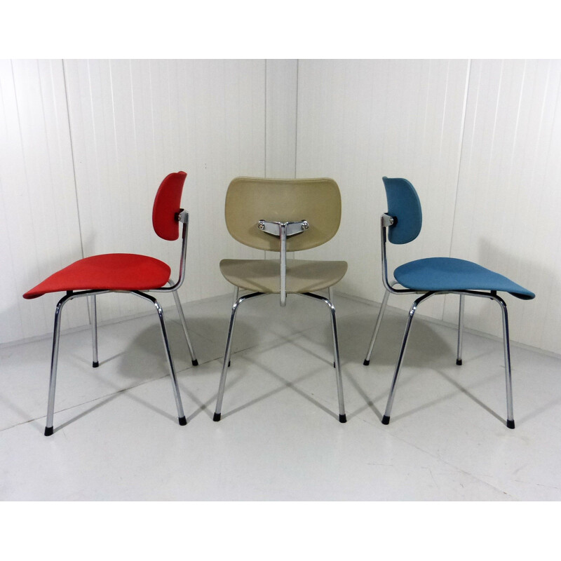 Ensemble de 3 chaises vintage SE68 par Egon Eiermann pour Wilde + Spieth Allemagne