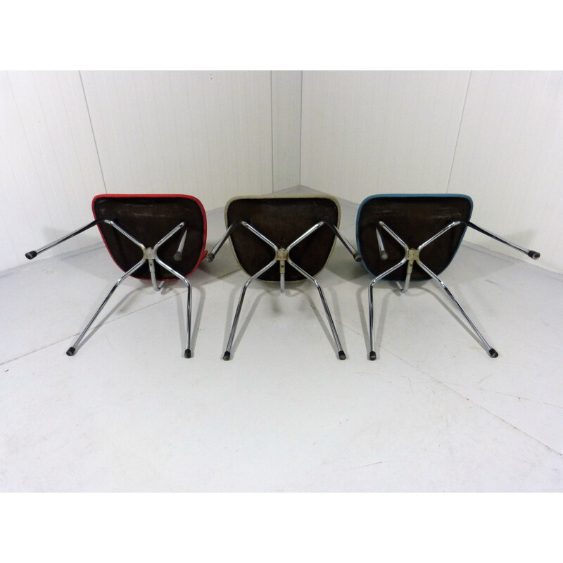 Ensemble de 3 chaises vintage SE68 par Egon Eiermann pour Wilde + Spieth Allemagne