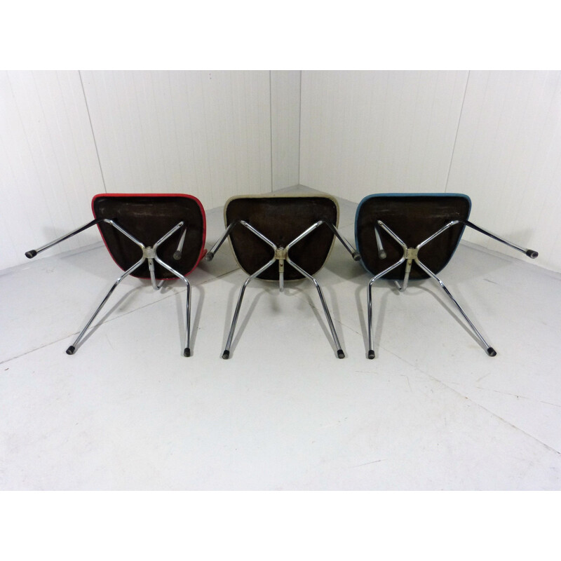 Set of 3 vintage chairs SE68 by Egon Eiermann for Wilde + Spieth Germany