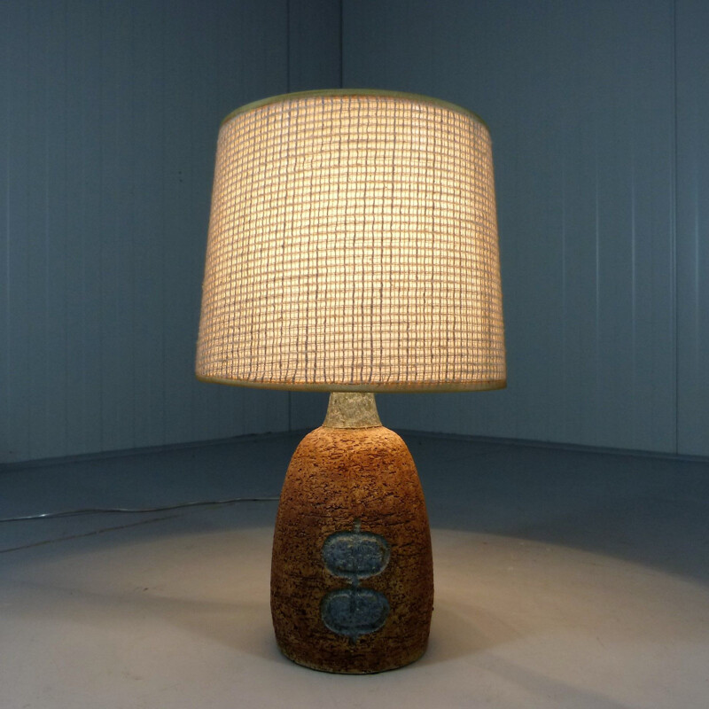 Vintage Table Lamp in Pottery Denmark 1950-60s