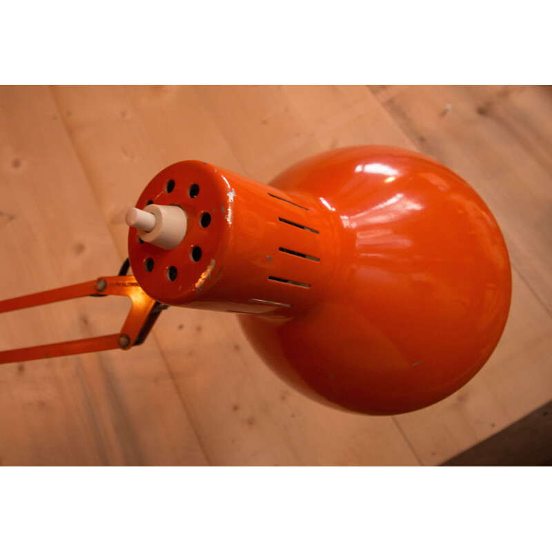 Vintage-Lampe Luxo L-1 von Jacob Jacobsen aus orangefarbenem Eisen 1970